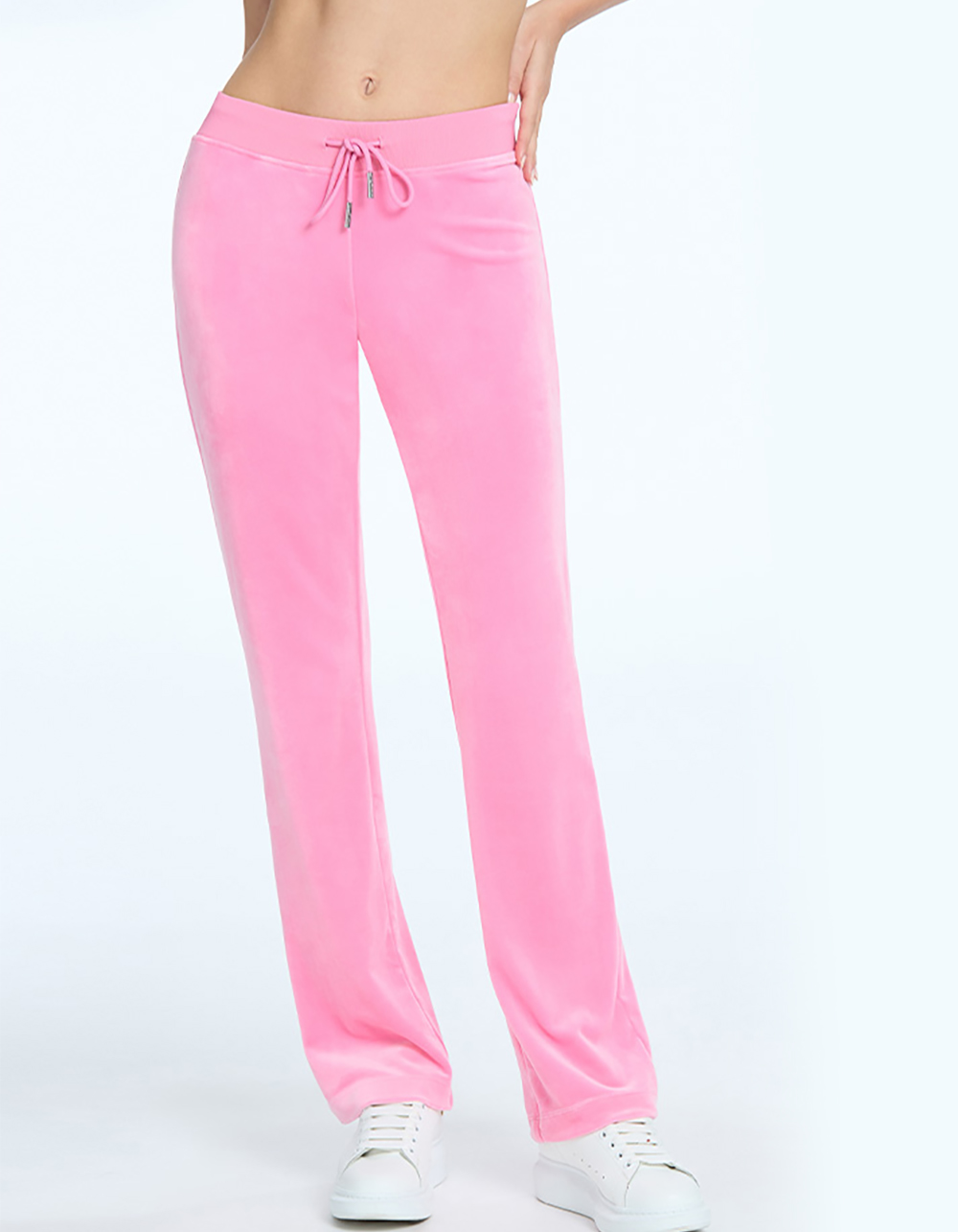 JUICY COUTURE Vixen Pink Classic Velour Track Pants