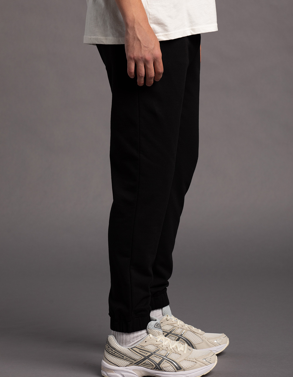 RSQ Mens Fleece Jogger Sweatpants - BLACK
