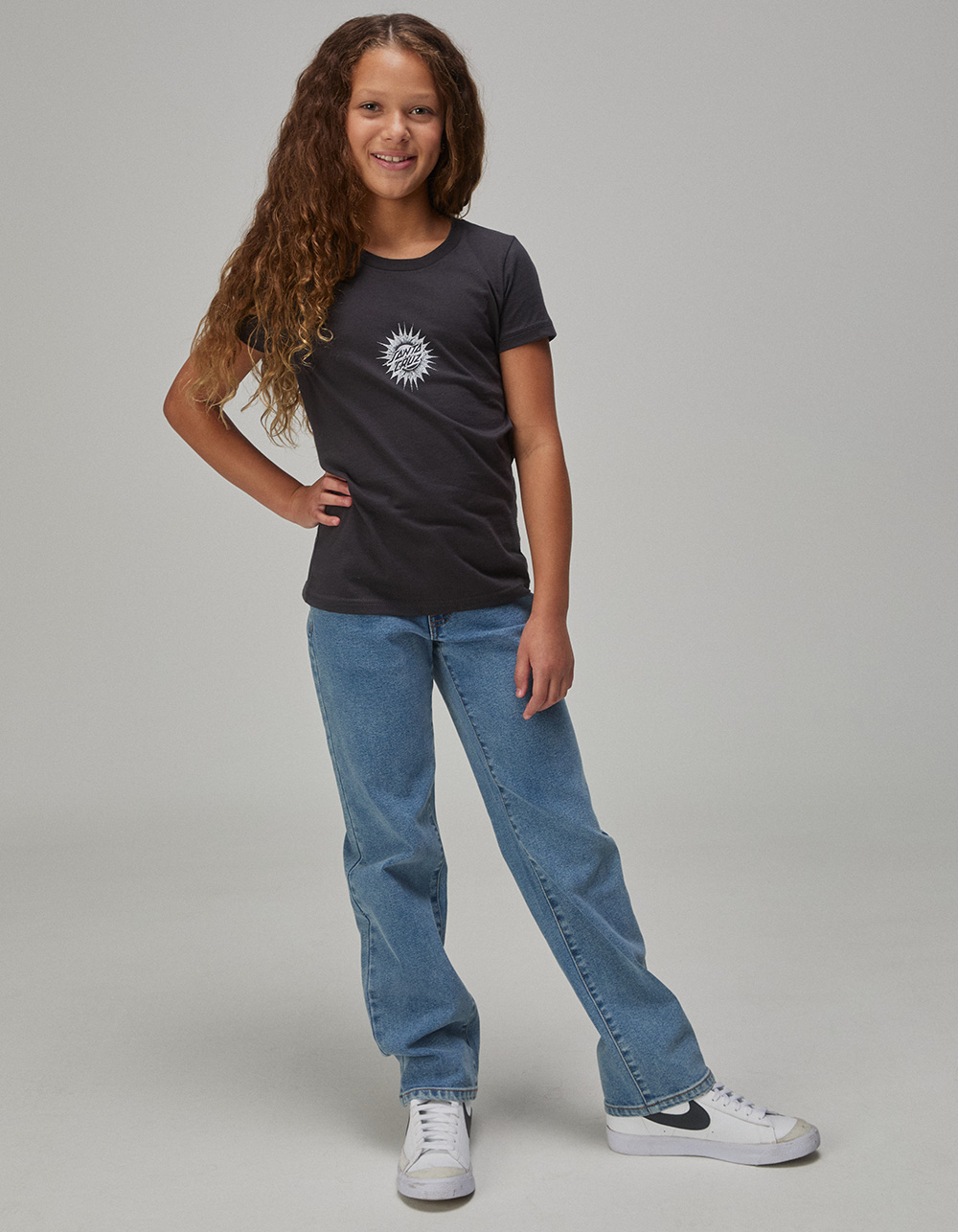 RSQ Girls Low Rise Baggy Jeans - Dark Wash