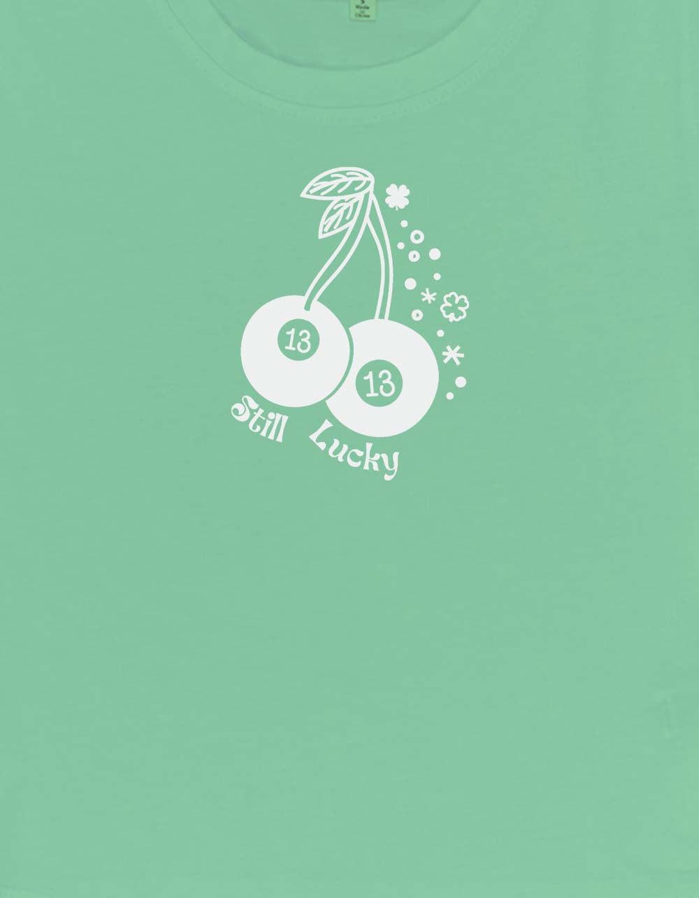 LUCKY 13 Charms Womens Baby Tee - MINT