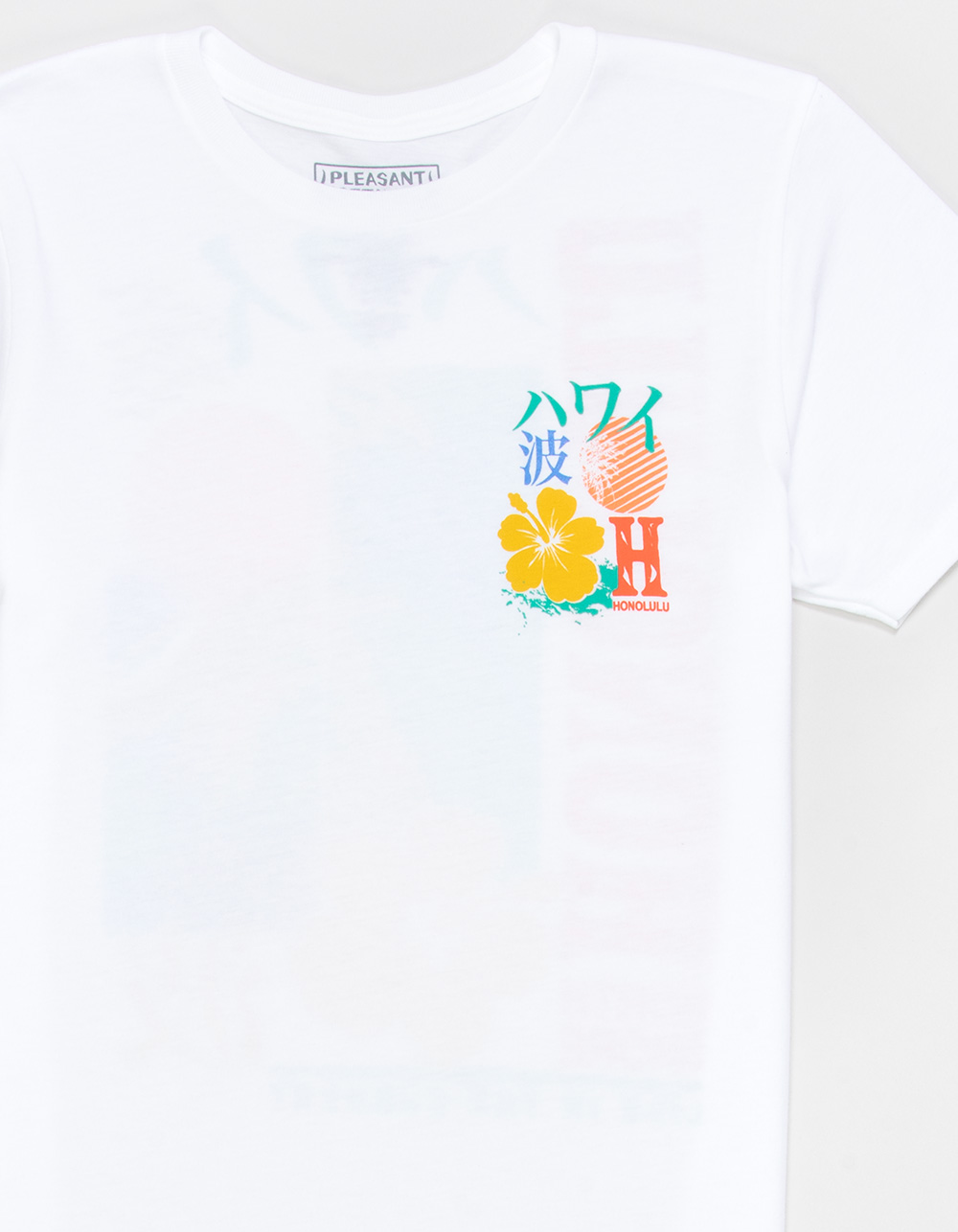 PLEASANT GETAWAY Honolulu Boys Tee - WHITE