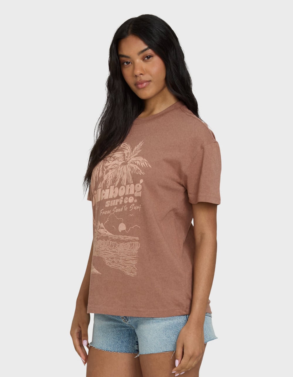 BILLABONG Sand To Surf Womens Tee  - BROWN