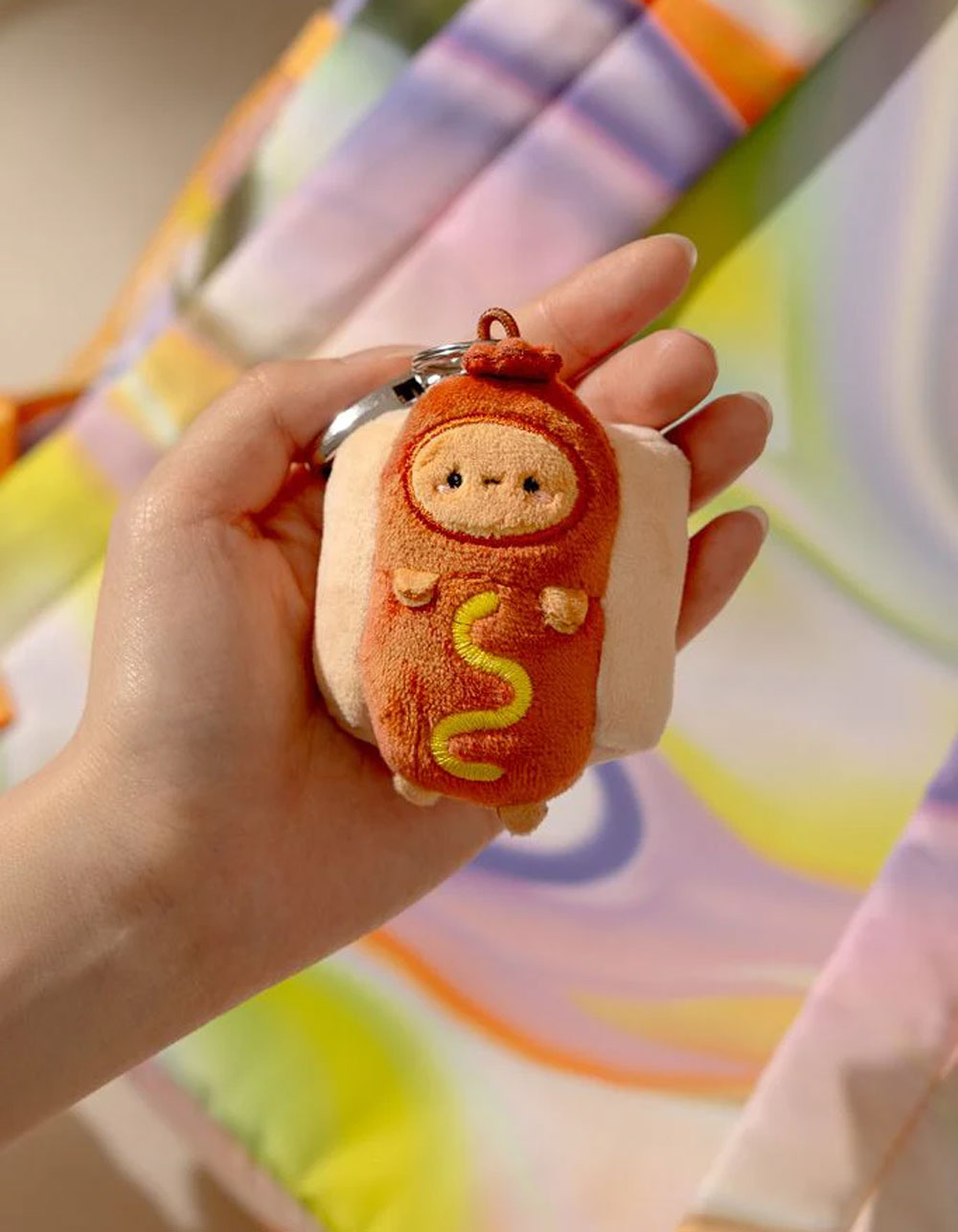 SMOKO Tayto Potato Hot Dog Plush Keychain