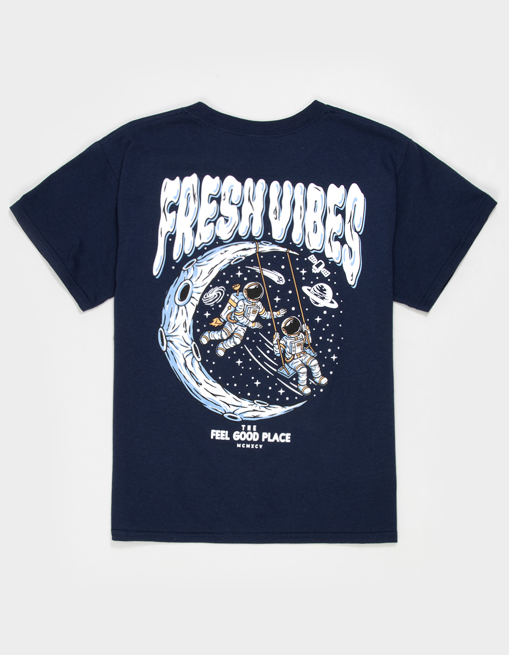 FRESH VIBES Space Walk Boys Tee - NAVY