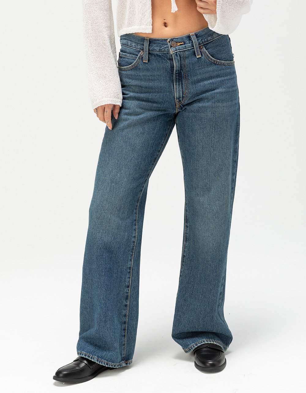 LEVI'S 94 Baggy Bootcut Womens Jeans - Paradise Found VINTAGE MED