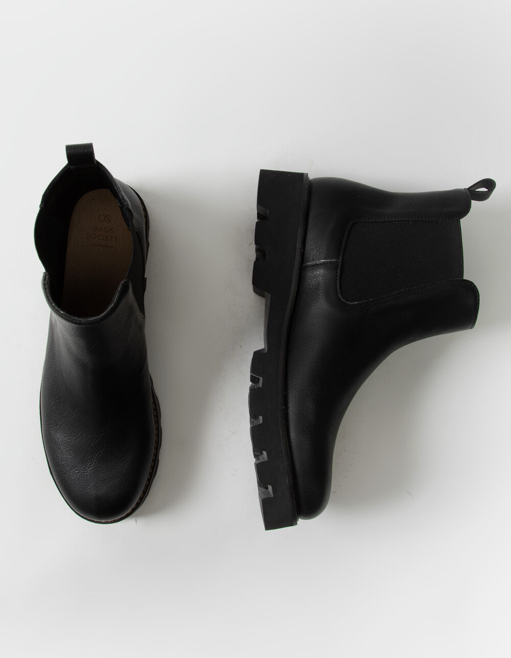 OASIS SOCIETY Womens Black Flat Chelsea Boots BLACK Tillys