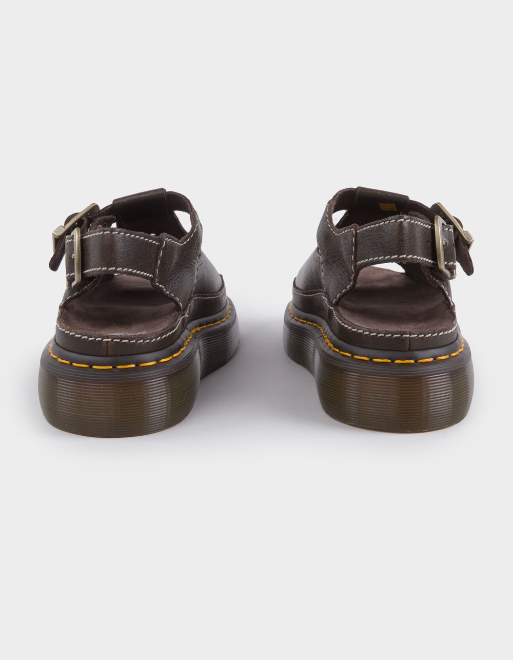 DR. MARTENS Dunnet Flower Womens Full Grain Leather Sandals - BROWN