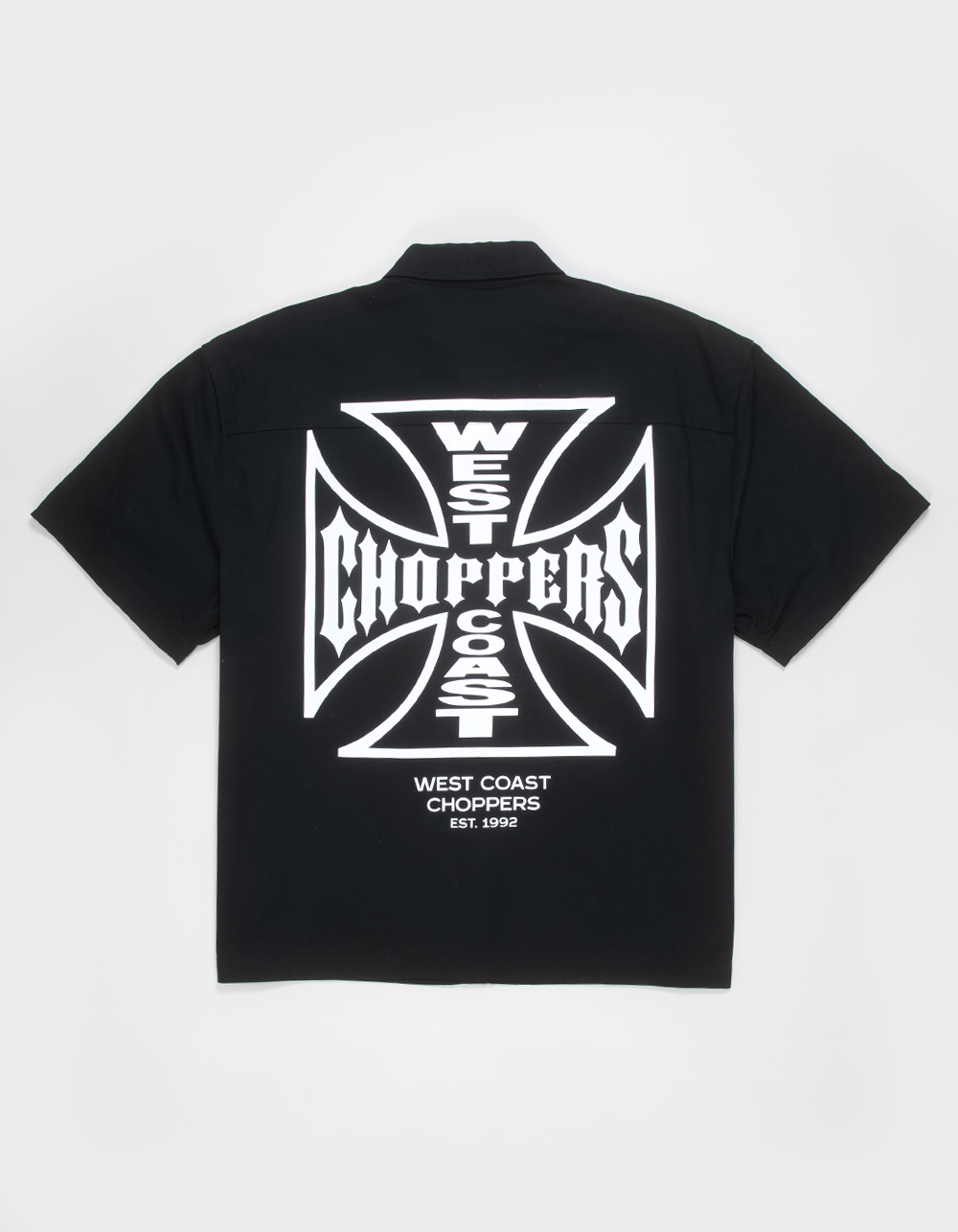 WEST COAST CHOPPERS Mens Button Up Shirt - BLACK