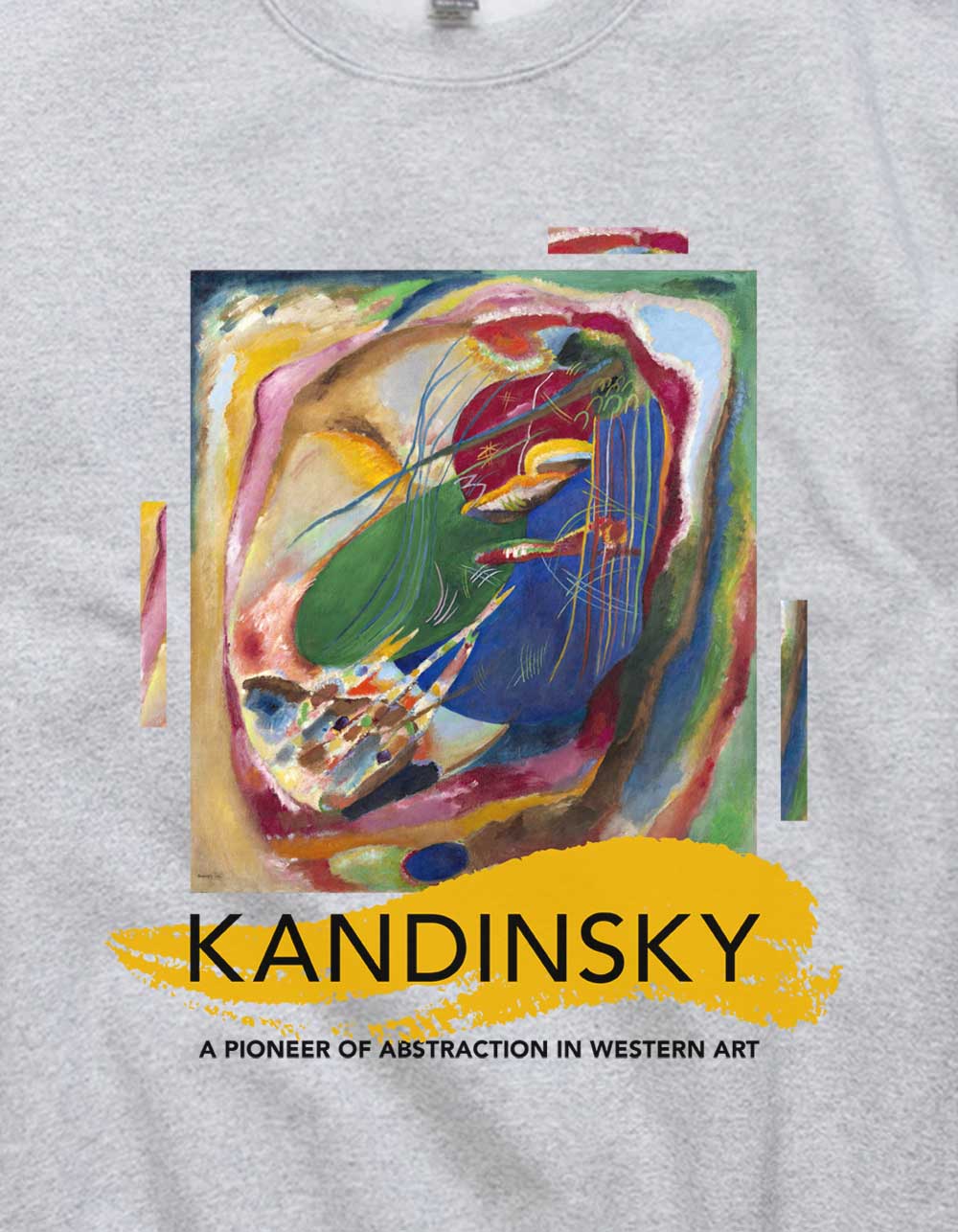 KANDINSKY Pioneer Of Abstraction Unisex Crewneck Sweatshirt - HEATHER GRAY