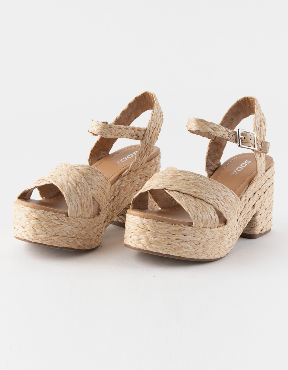 SODA Cosign Womens Platform Sandals - NATURAL | Tillys