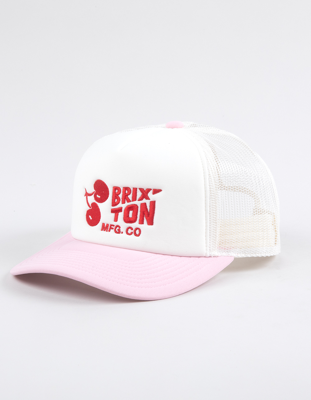 BRIXTON Cherry Womens NetPlus® Trucker Hat - PNK/WHT