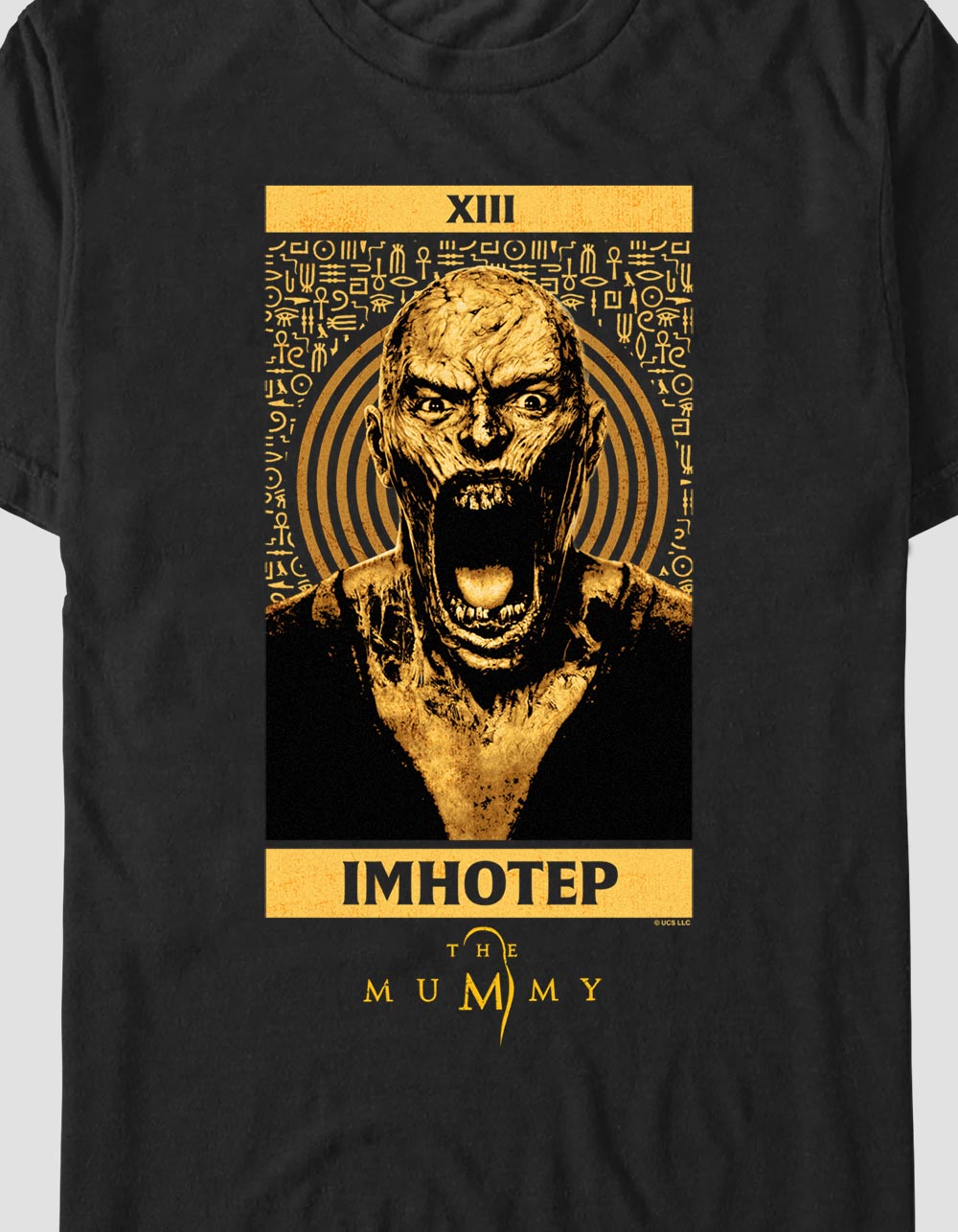 THE MUMMY Imhotep Tarot Unisex Tee - BLACK