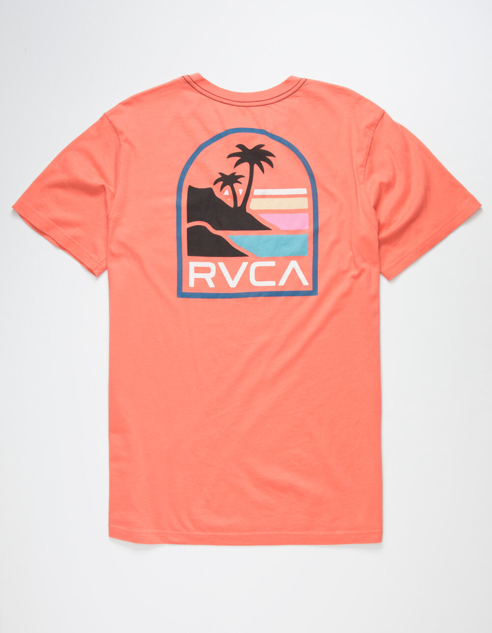 RVCA Vista Mens Coral Pocket Tee - CORAL | Tillys