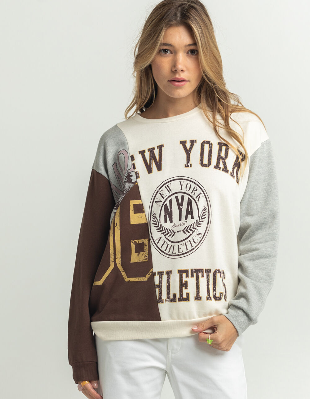 FULL TILT Spliced Womens Crewneck 