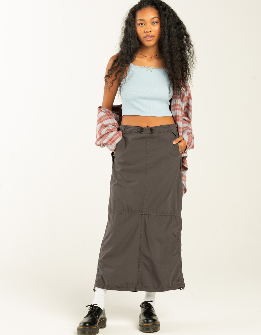 BDG Urban Outfitters Maxi Utility Skirt - BLACK | Tillys