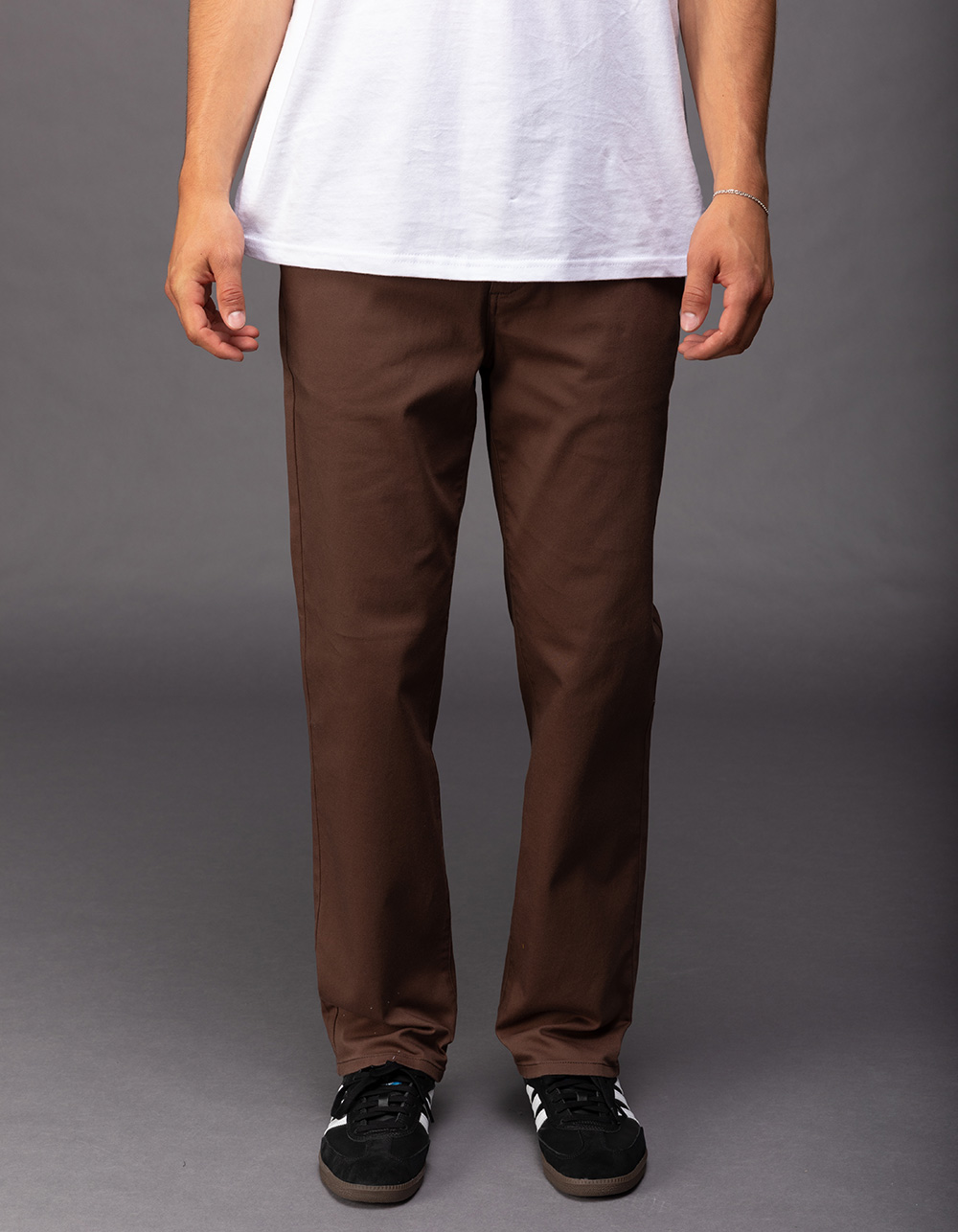 RSQ Mens Slim Straight Chino Pants - DARK BROWN