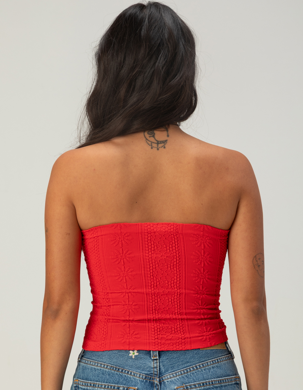 BDG Urban Outfitters Tapestry Womens Crop Tube Top - RED