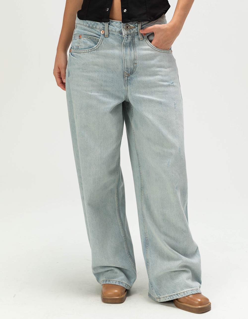 BDG Urban Outfitters Jaya Womens Baggy Jeans - VINTAGE
