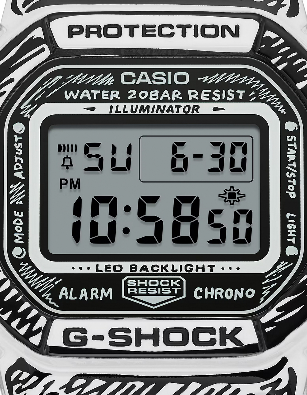 G-SHOCK DW5600JV-7 Watch - WHT/BLK