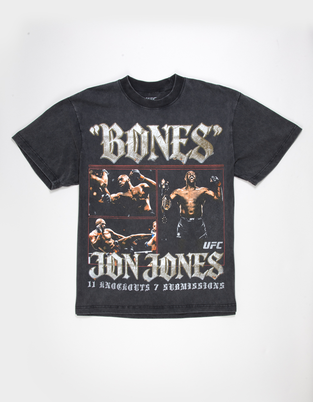UFC Jon Jones Champ Mens Boxy Tee  - WASHED BLACK
