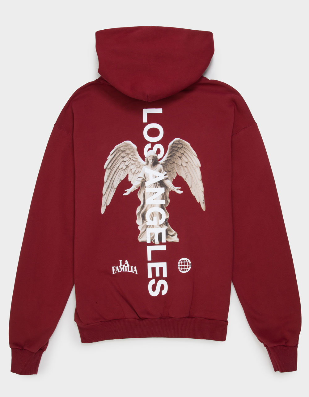 LA FAMILIA Los Angeles Mens Hoodie - RED