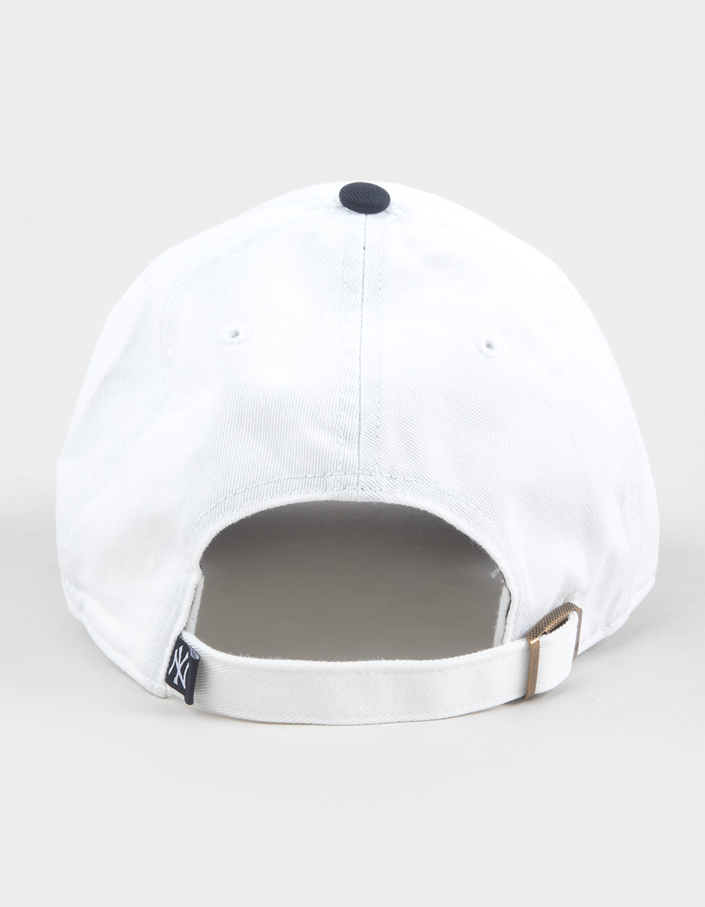 47 BRAND New York Yankees '47 Clean Up Strapback Hat - WHITE COMBO
