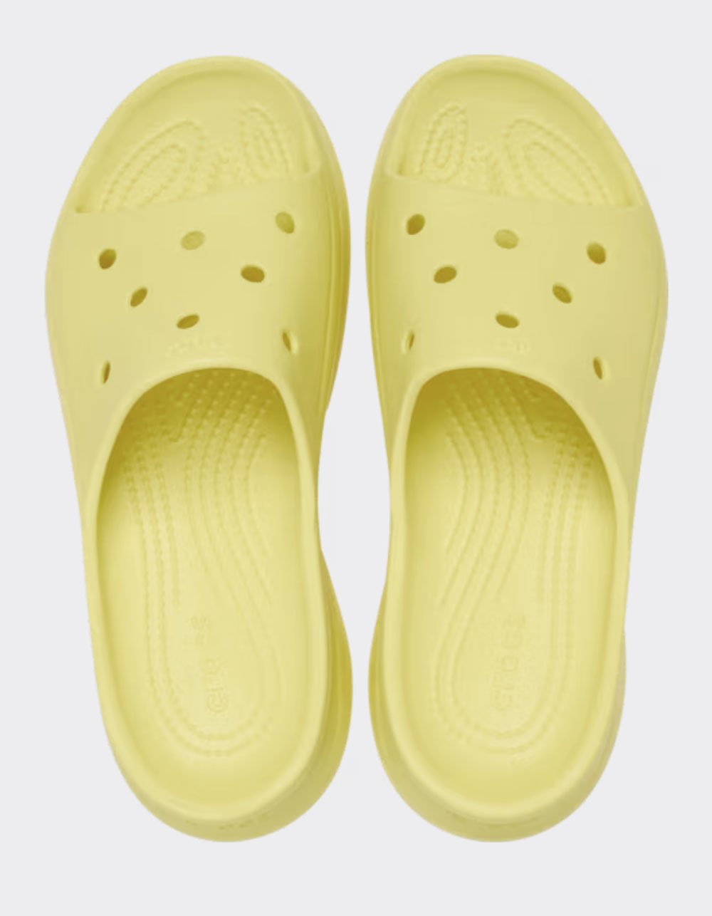 CROCS Bae Womens Slide Sandals - YELLOW