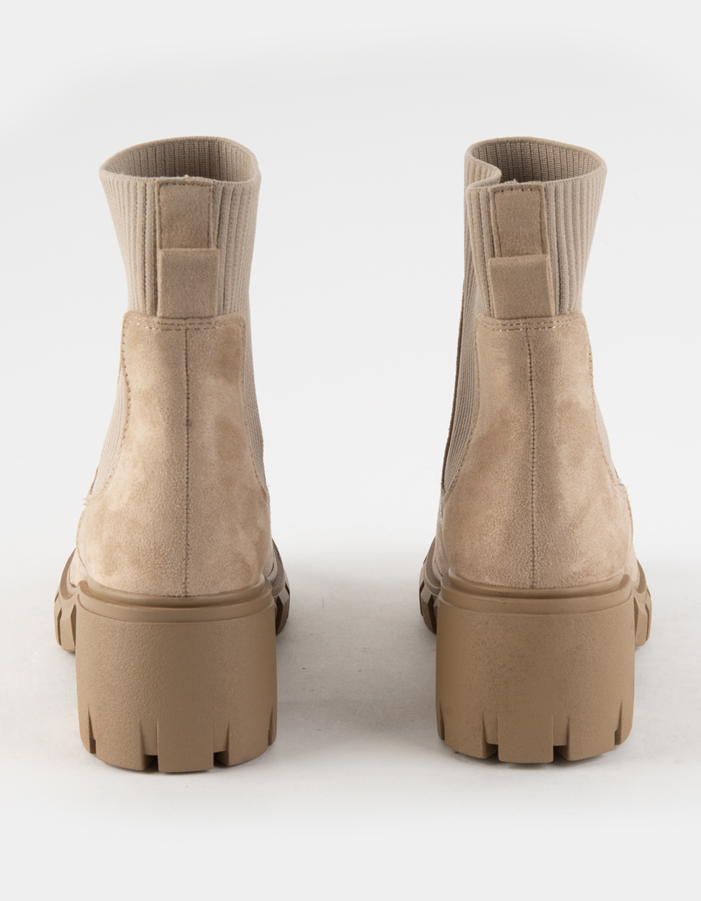 SODA Zordy Womens Sweater Knit Chelsea Boots WHEAT Tillys