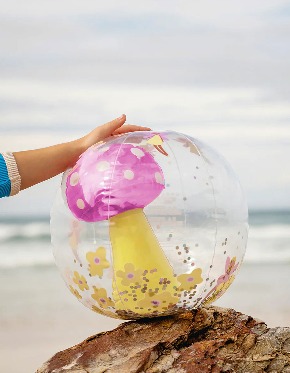 SUNNYLIFE 3D Inflatable Beach Ball PINK COMBO Tillys