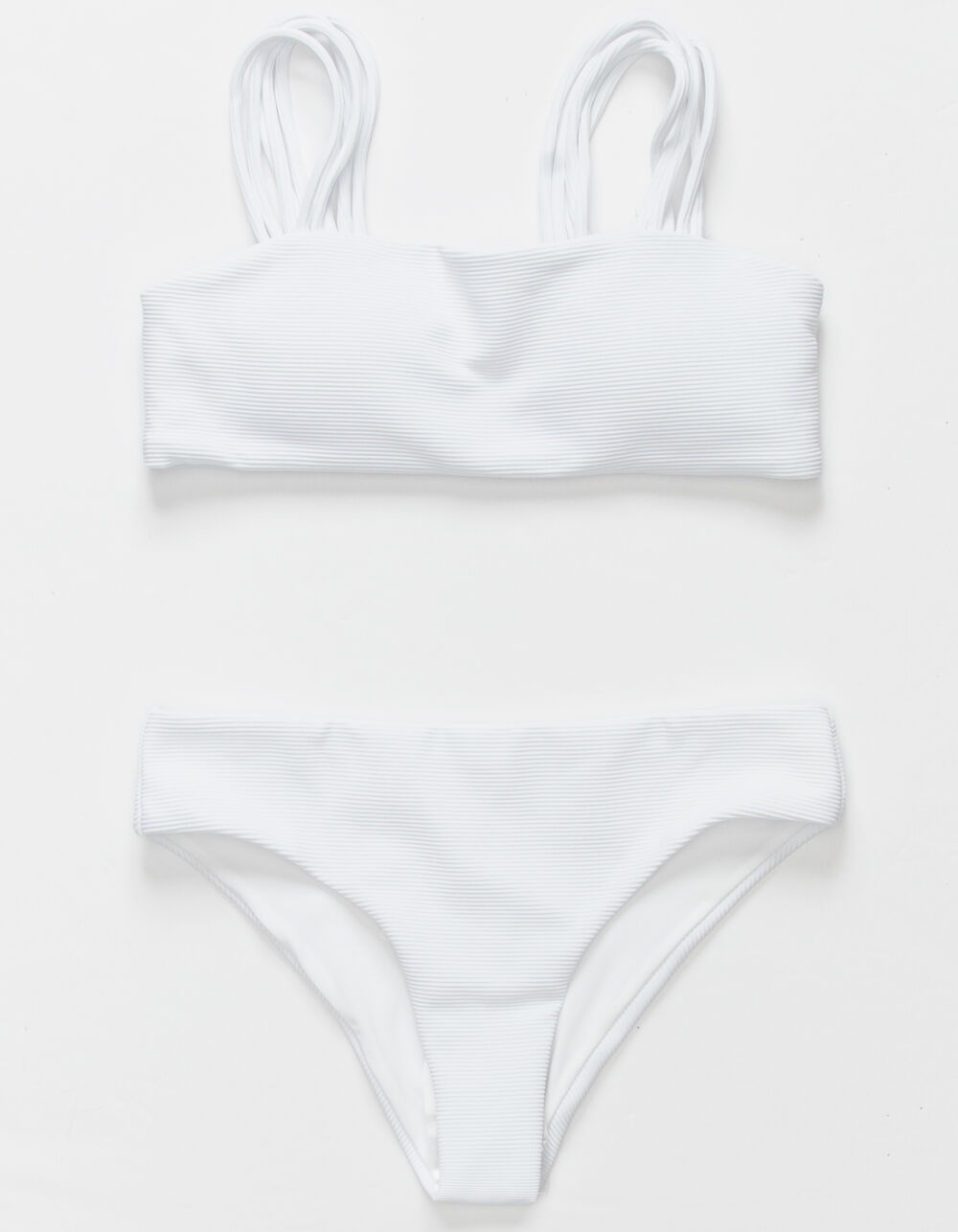 FULL TILT Strappy Bandeau Girls Bikini Set - WHITE | Tillys