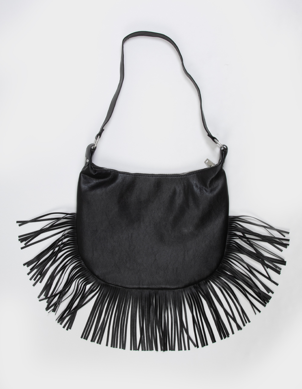 Fringe Shoulder Bag - BLACK
