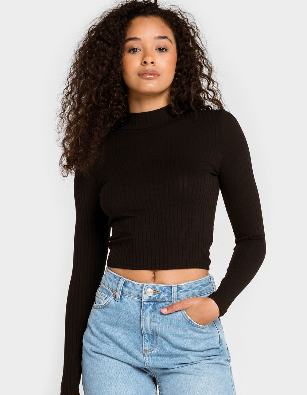 FULL TILT Essential Solid Rib Womens 