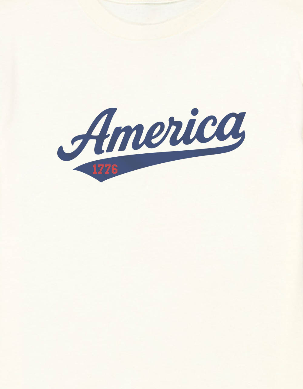 AMERICA Classic Swish Unisex Kids Tee - OFF WHITE