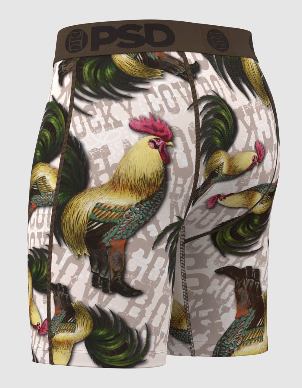 PSD Cocky Cowboy Mens Boxer Briefs - MULTI
