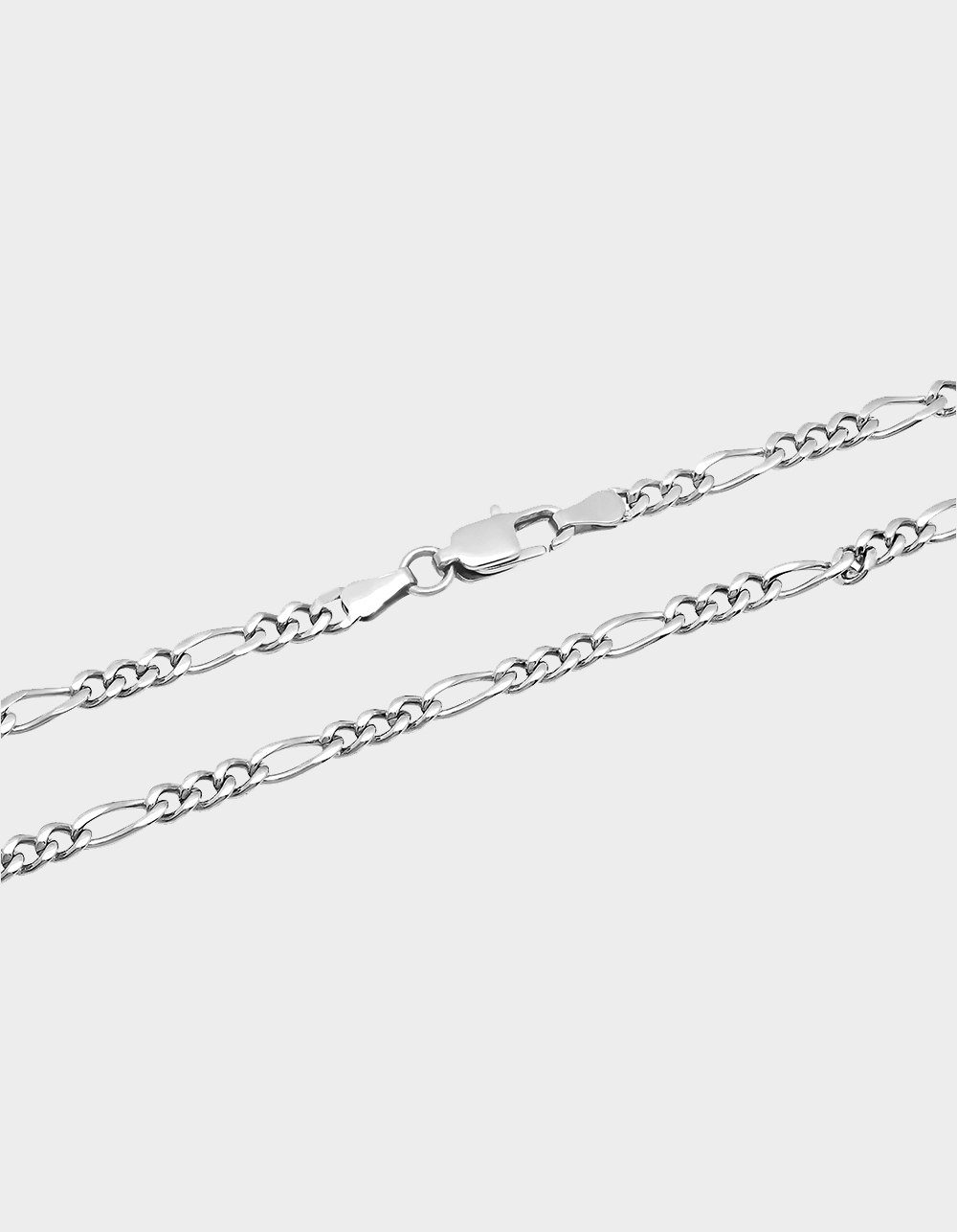 STEEL NATION Stainless Steel 3.5MM Figaro Chain - STAINLESS