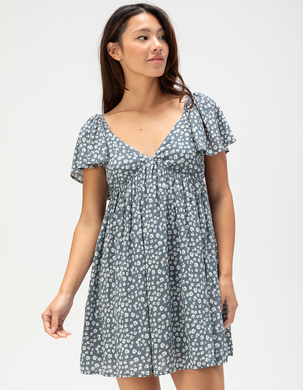SALTY CREW Mainland Mini Dress - BLUE COMBO
