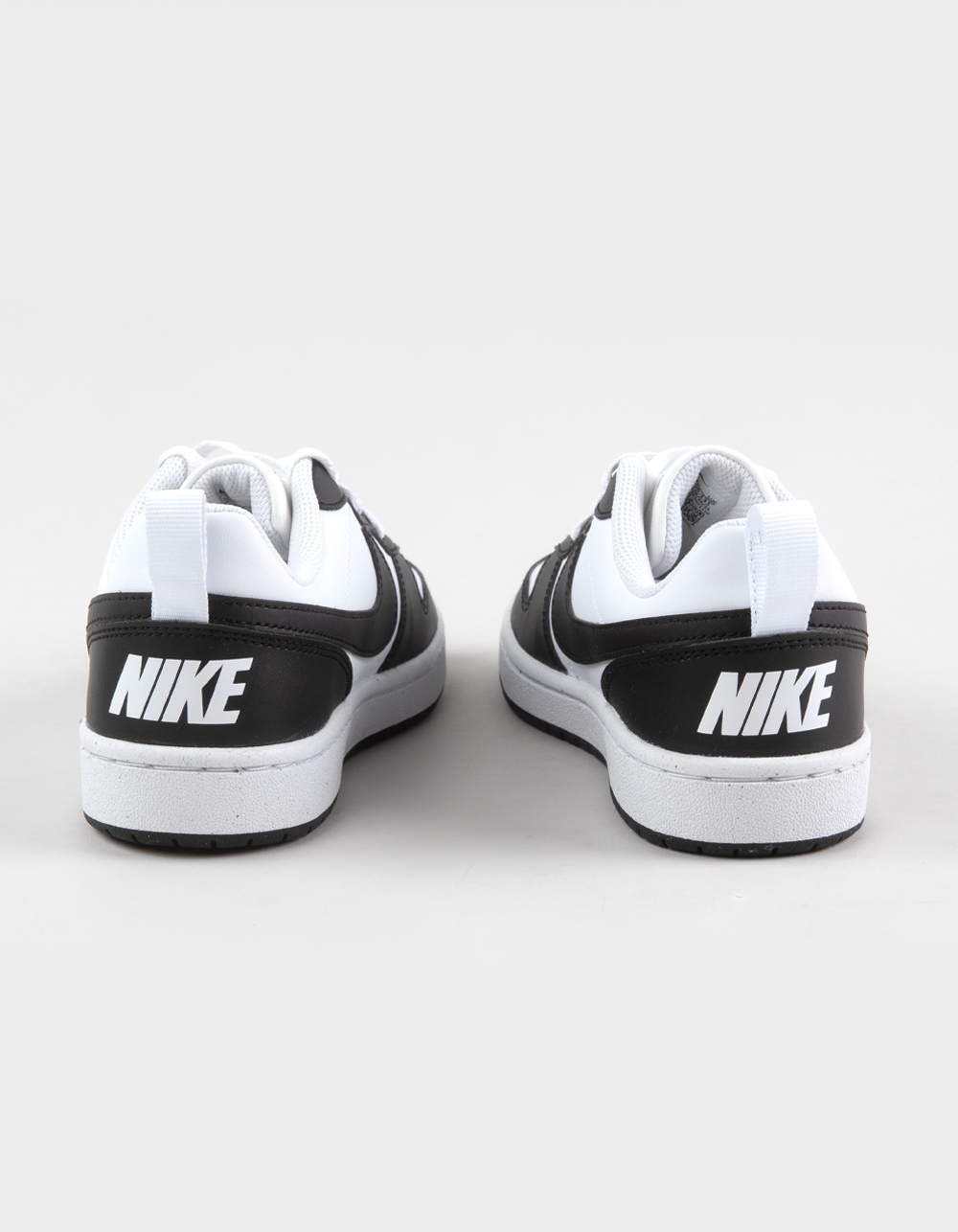 NIKE Court Borough Low Recraft Boys Shoes - WHITE/BLACK