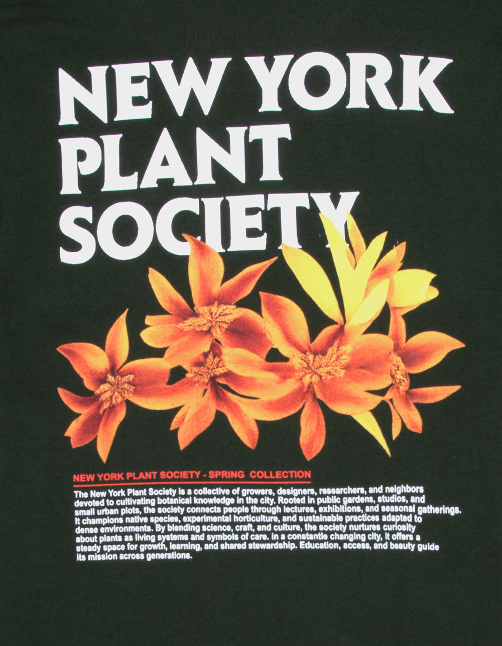SAME GANG NY Plant Society Boys Tee - FOREST