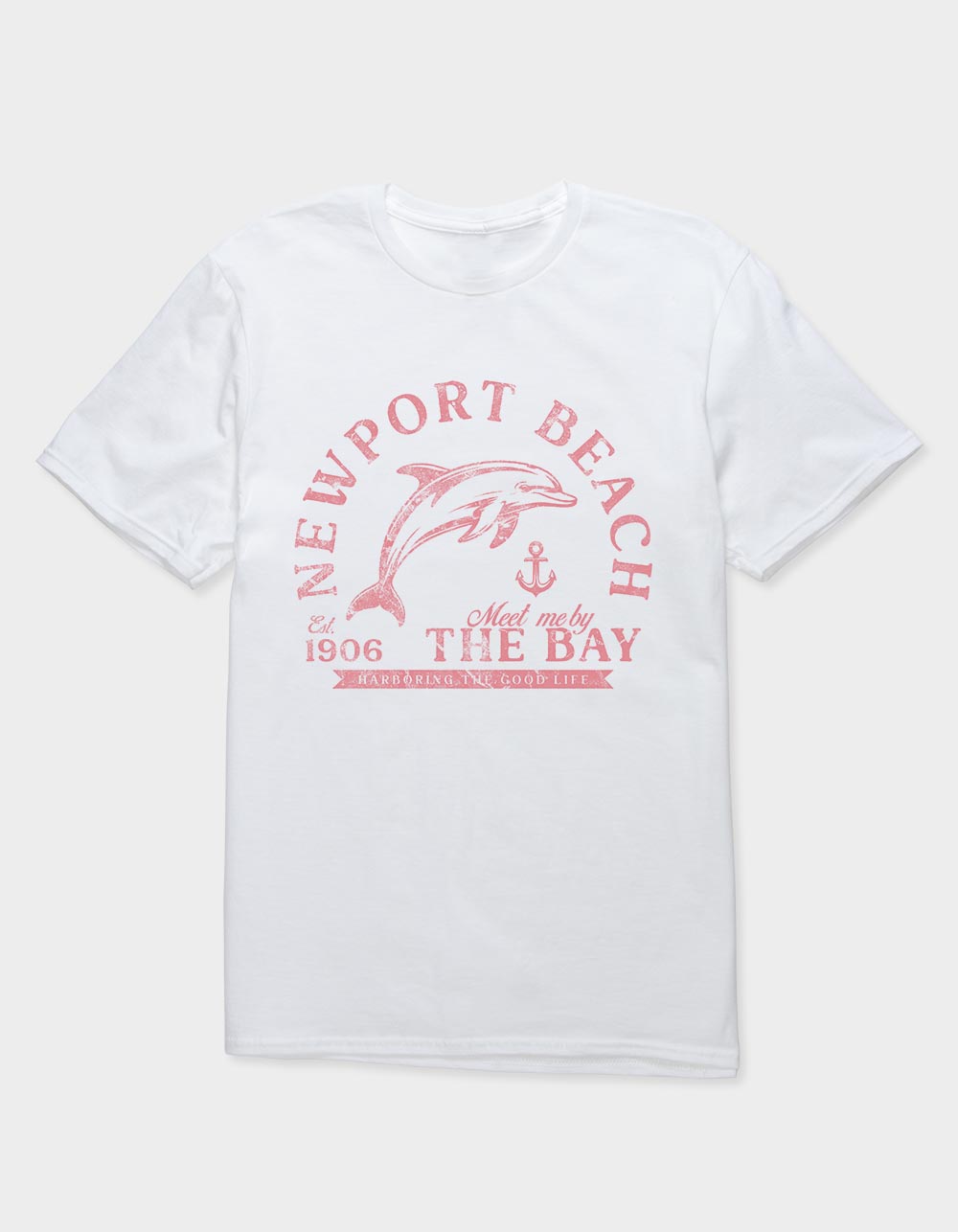 NEWPORT BEACH The Bay Unisex Tee - WHITE