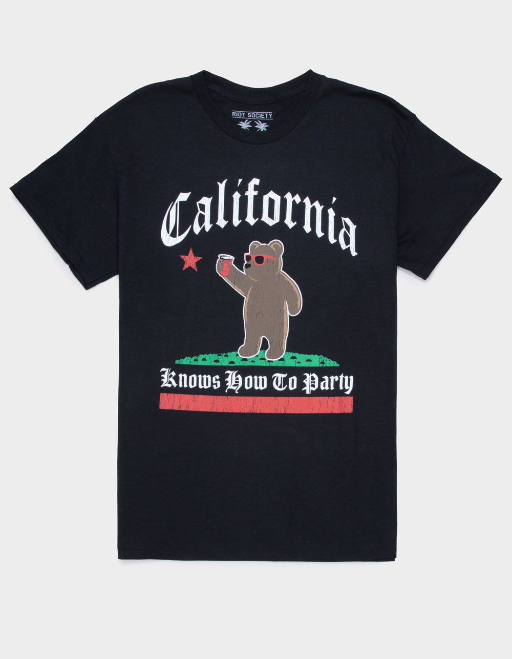 RIOT SOCIETY Cali Party Mens Tee - BLACK