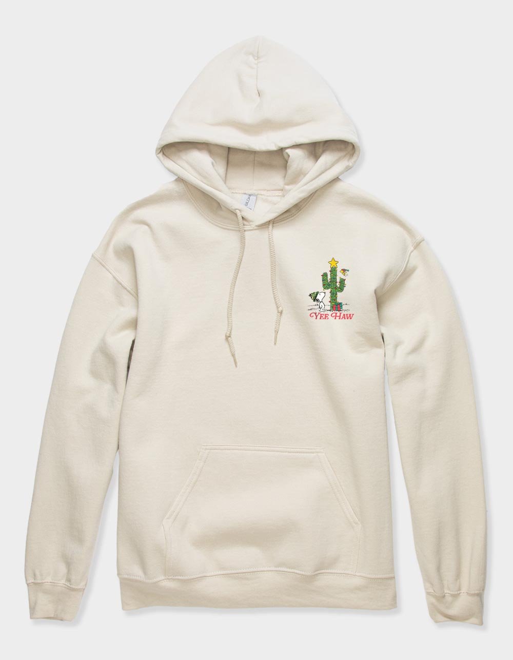 PEANUTS Yee Haw Holiday Unisex Hoodie - SAND