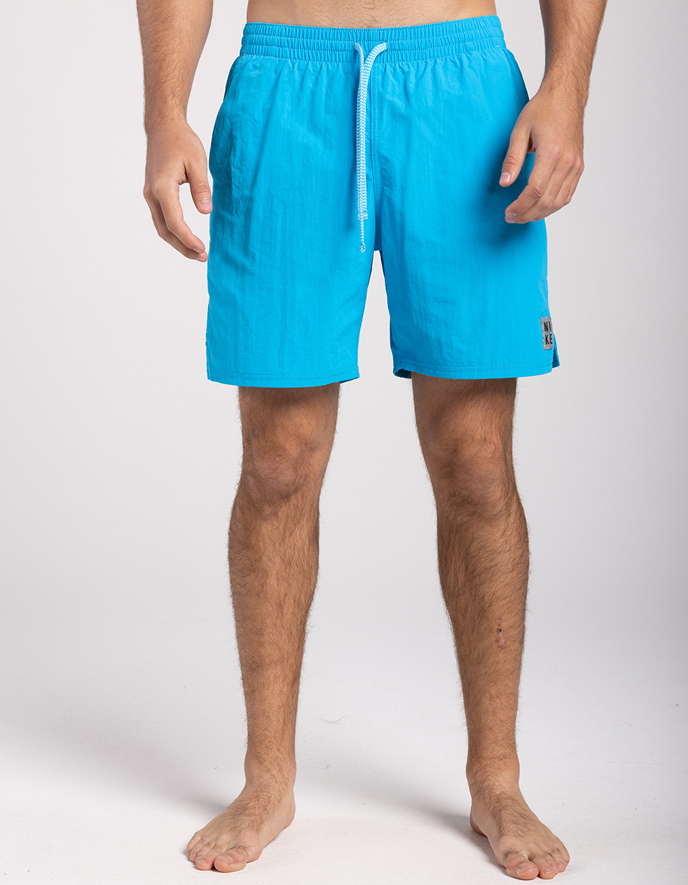 NIKE Icon Solid Mens Volley Swim Trunks - BLUE | Tillys