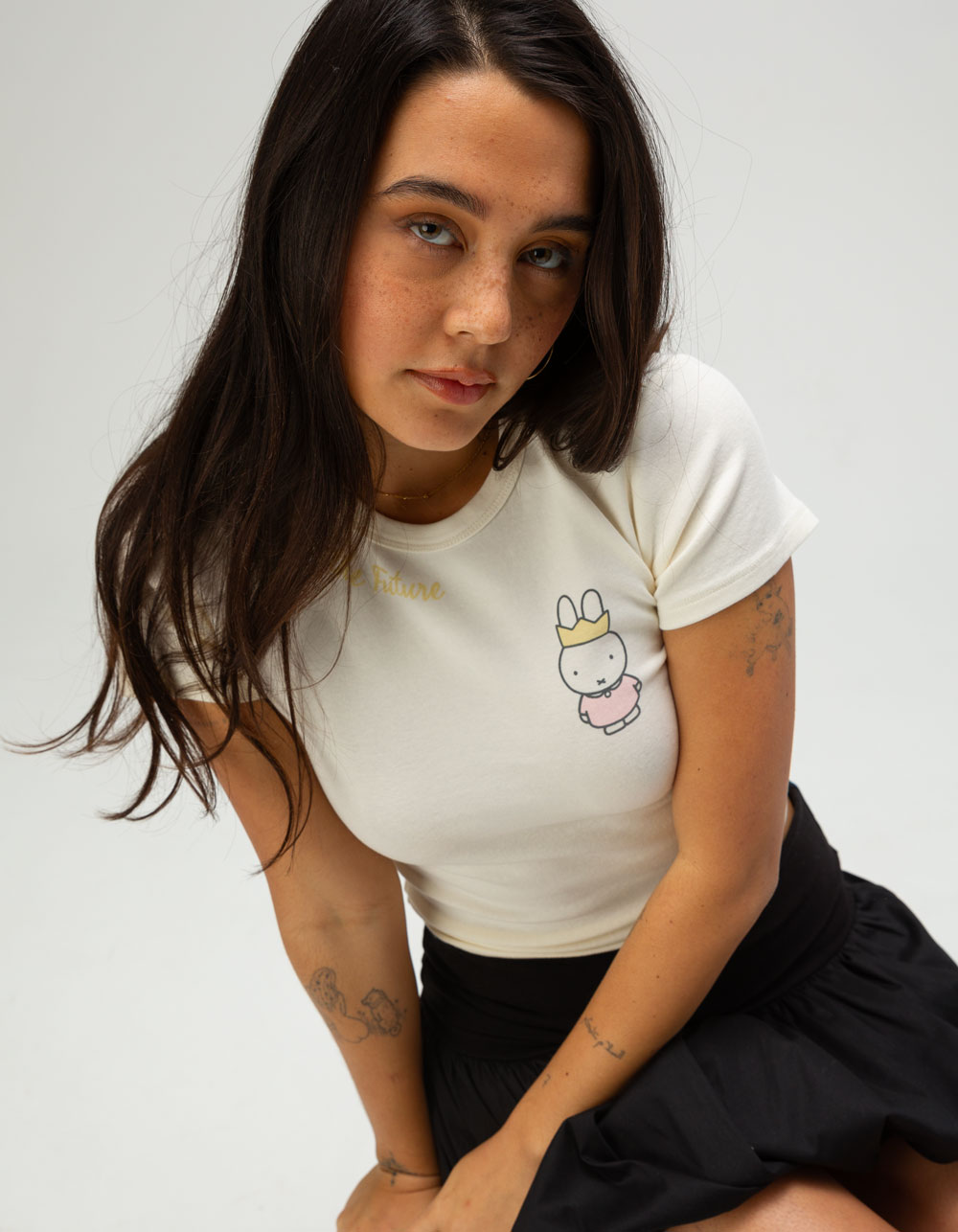 TILLYS x Miffy Future Womens Baby Tee - CREAM
