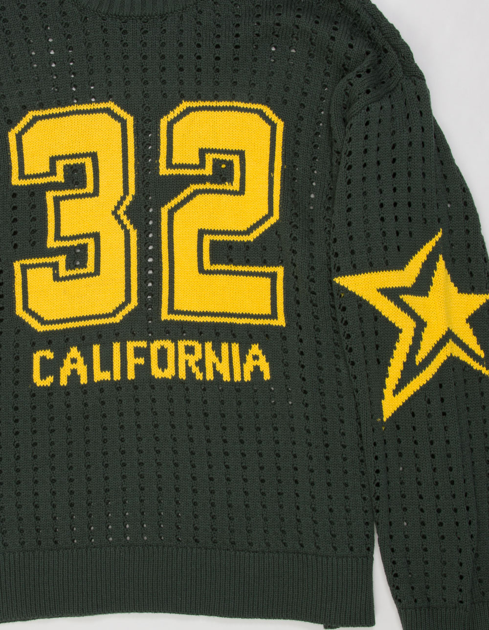 RSQ Mens Jersey Graphic Sweater - GREEN