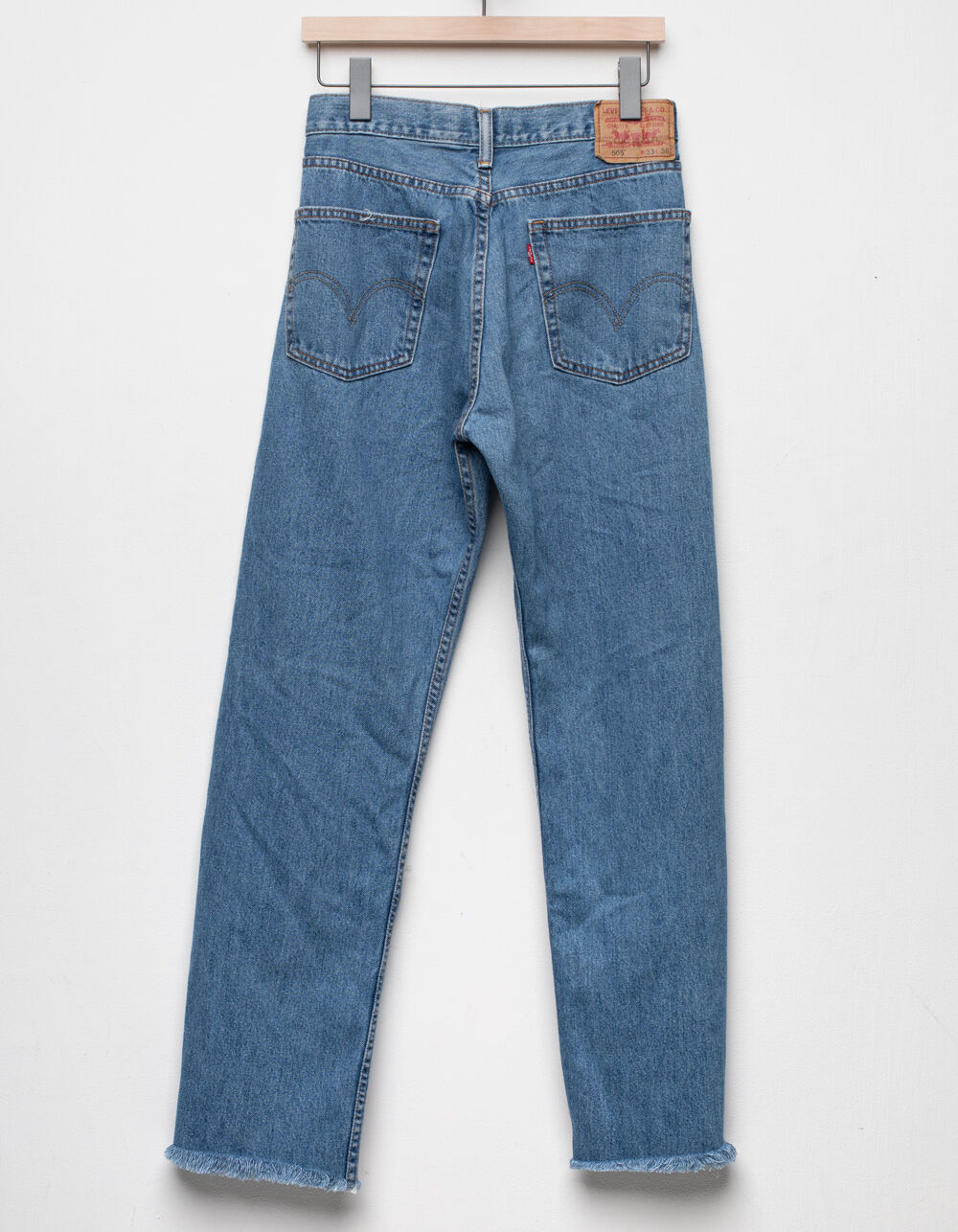 RESTORED by TILLYS Womens Reworked Levi's Asymmetrical Raw Hem Jeans -  MEWSH | Tillys