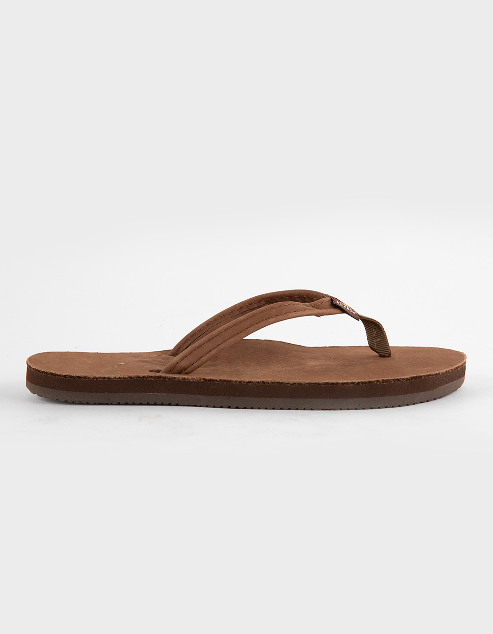RAINBOW Narrow Strap Womens Flip Flops - REDWOOD