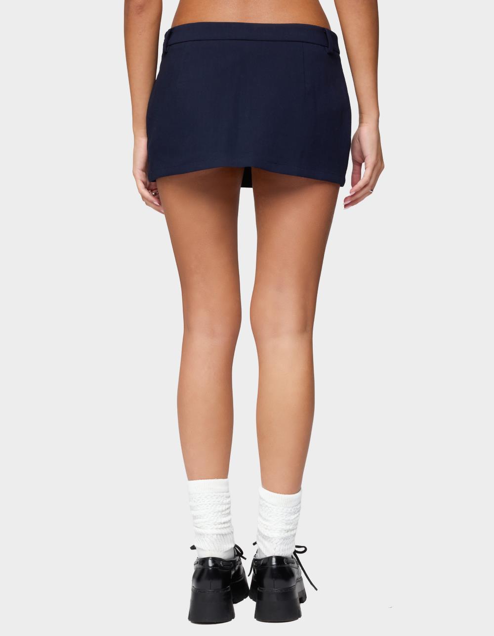 EDIKTED Wendie Tailored Mini Skort - NAVY