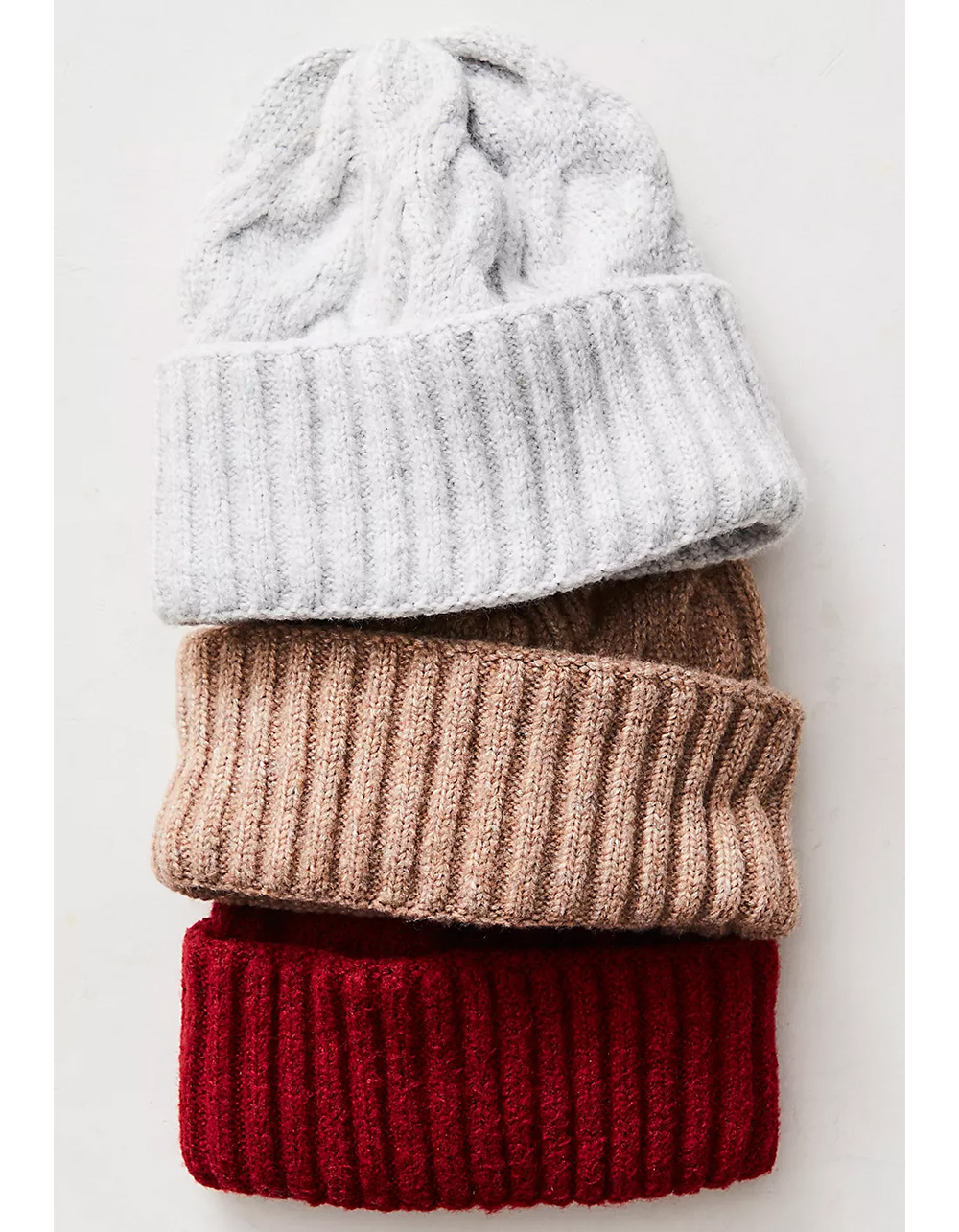 FREE PEOPLE Coastline Womens Beanie - LIGHT GRAY