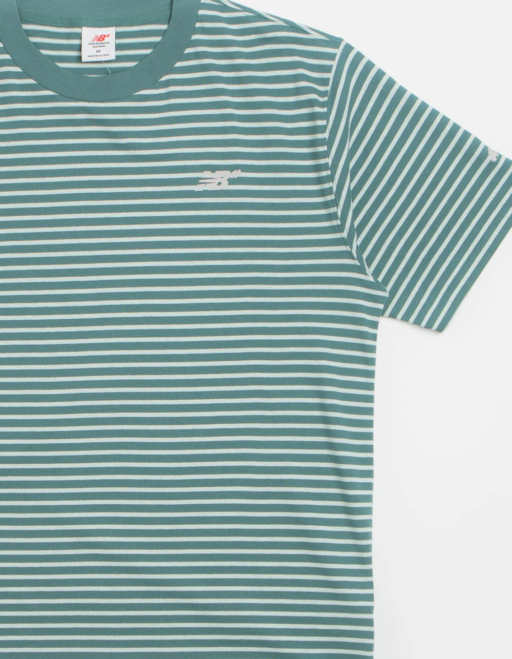 NEW BALANCE Numeric Thin Stripe Mens Tee - SPRUCE