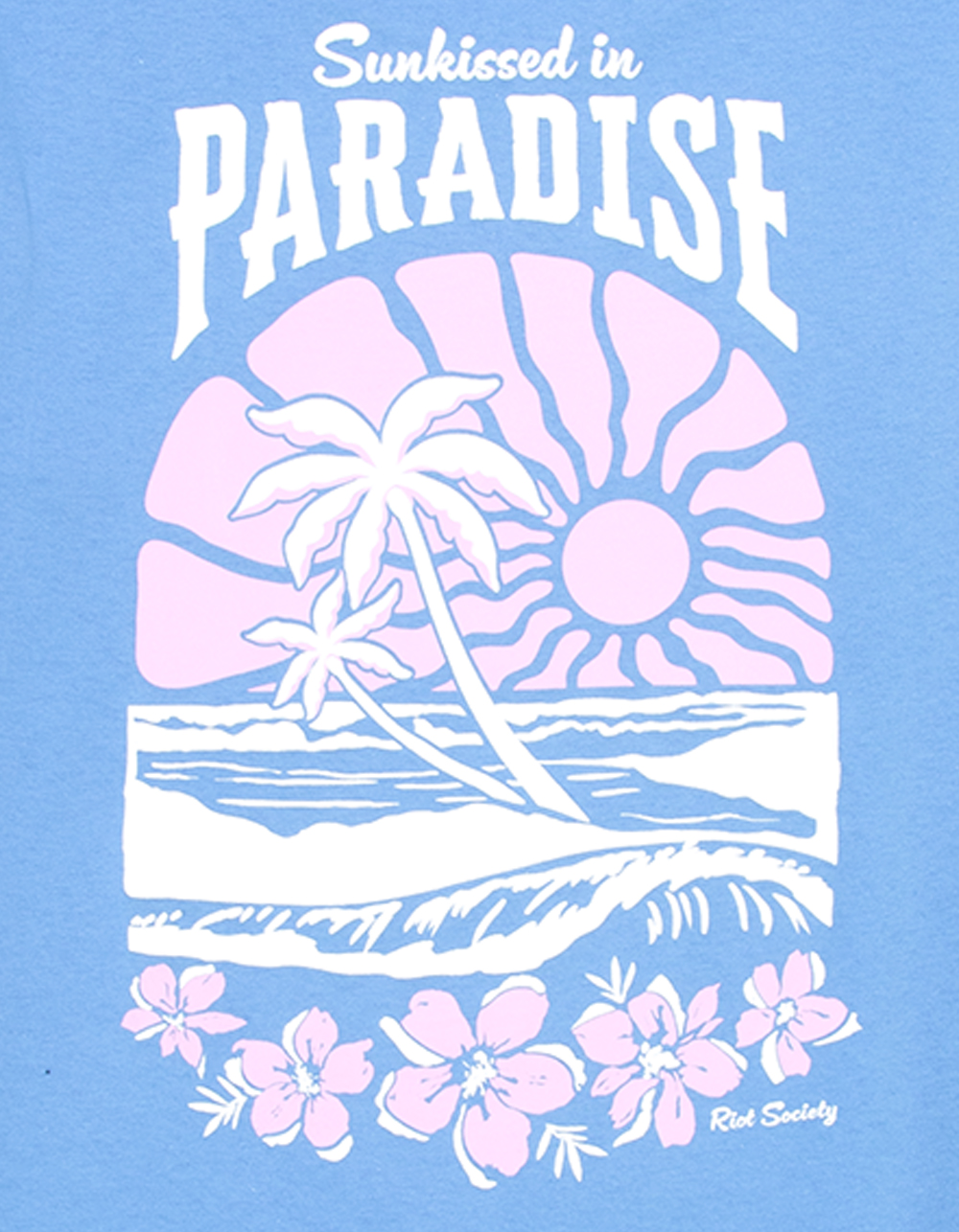 RIOT SOCIETY Paradise Girls Boyfriend Tee - BLUE